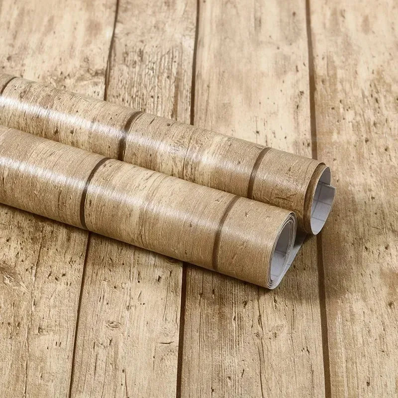 Wasserfester Holzmaserung Aufkleber