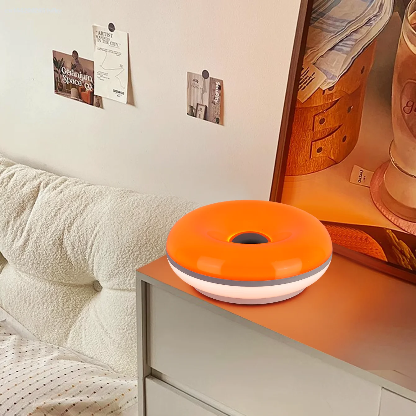 Moderne Donut Tischleuchte