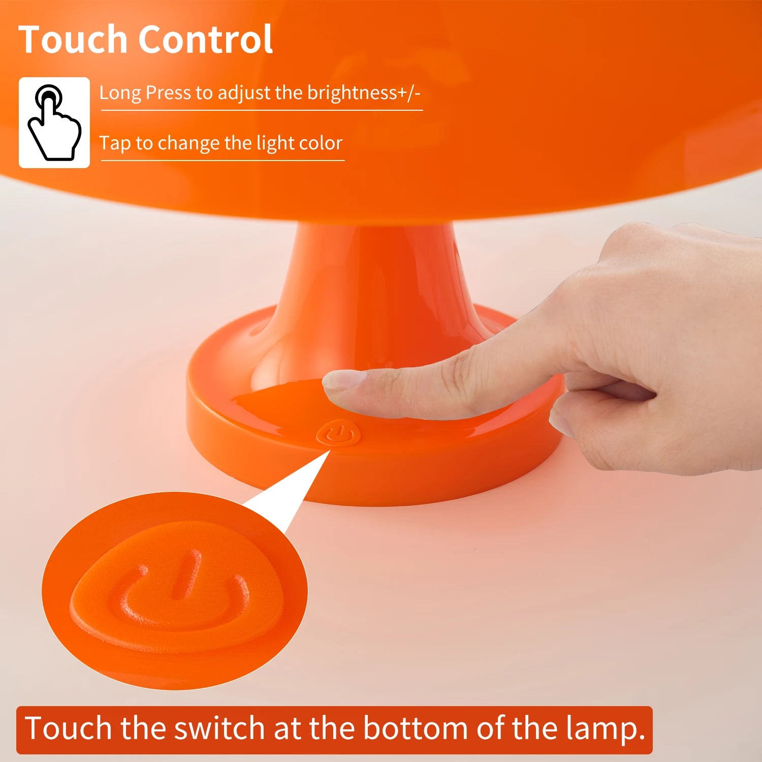 Moderne Pilz Tischlampe