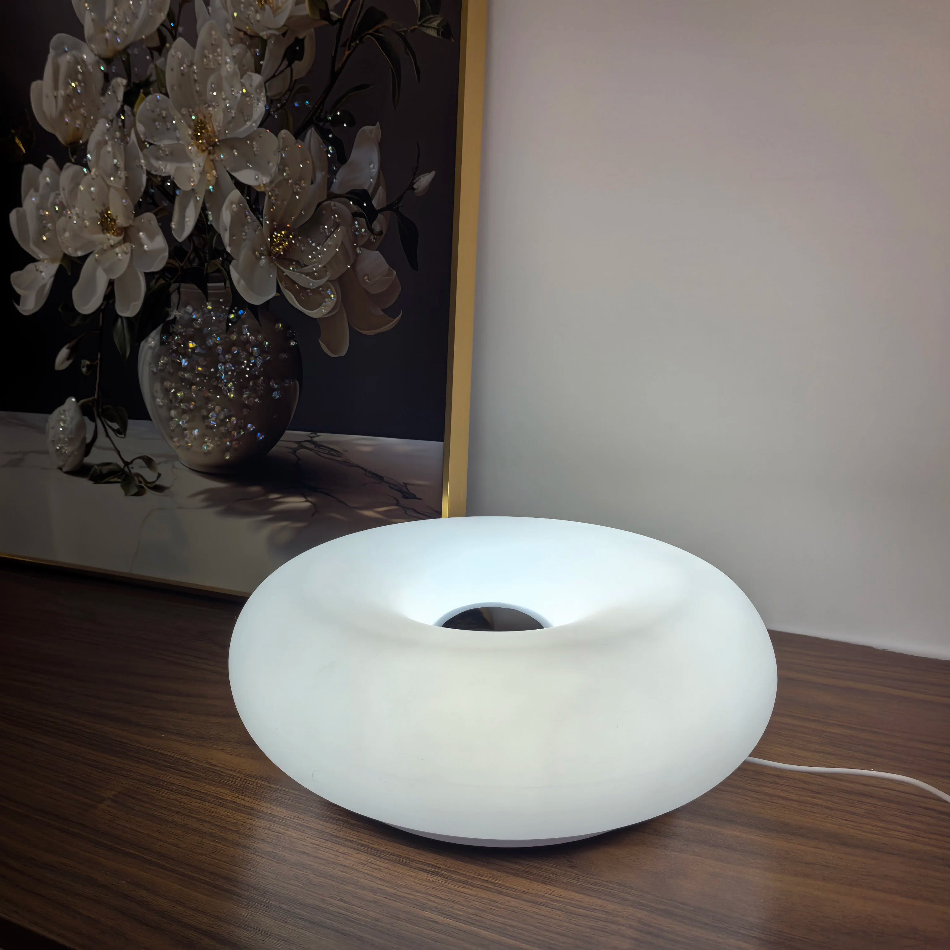 Moderne Donut Tischleuchte