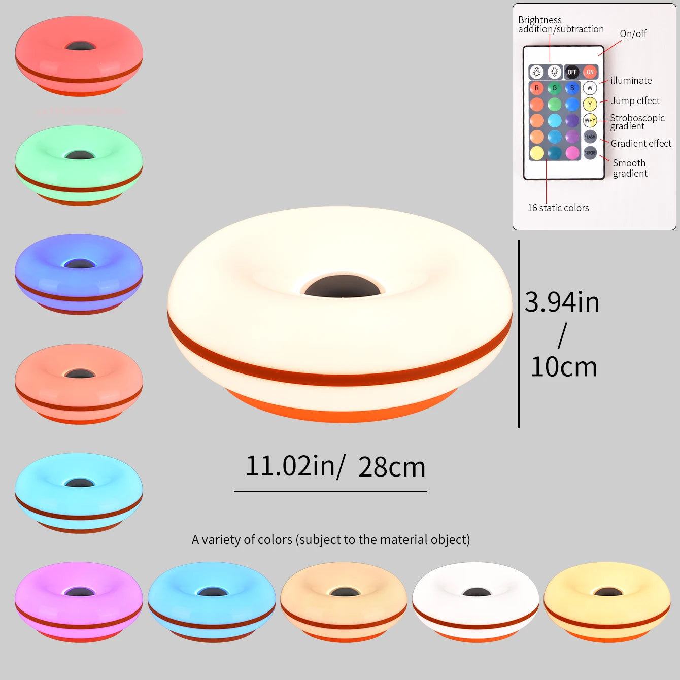 Moderne Donut Tischleuchte