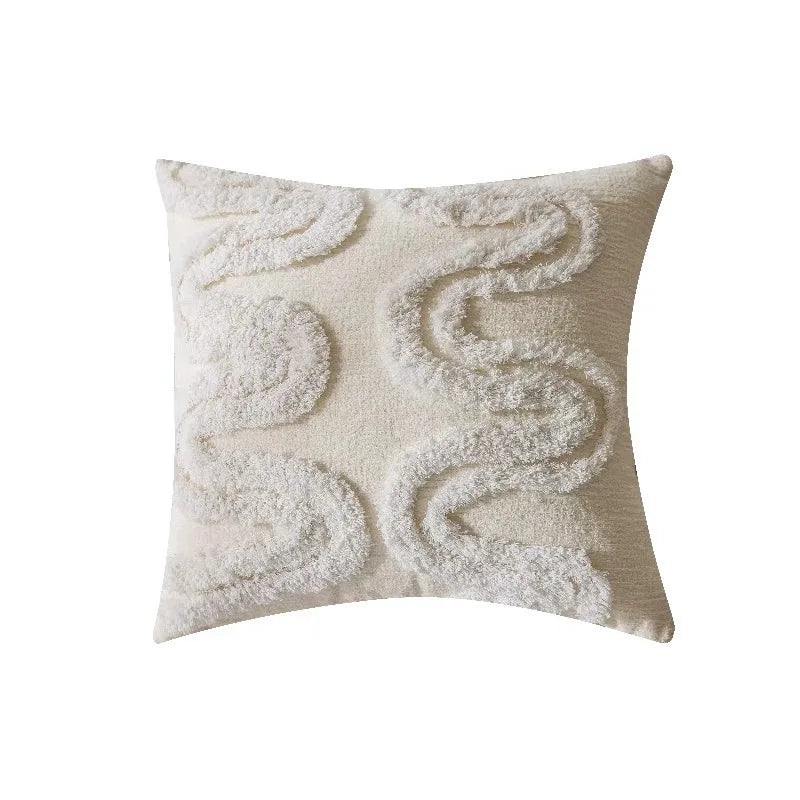 Embroidered Tufted Cushion Case