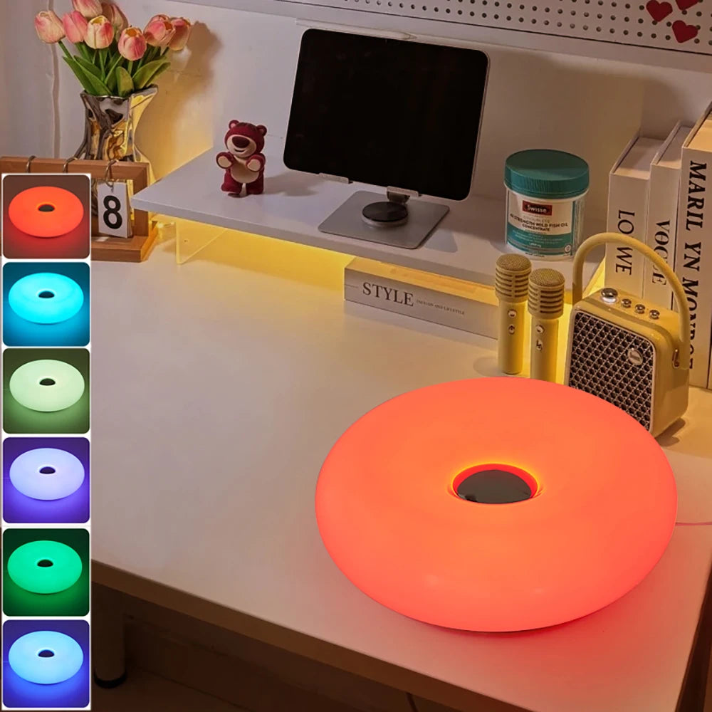 Moderne Donut Tischleuchte
